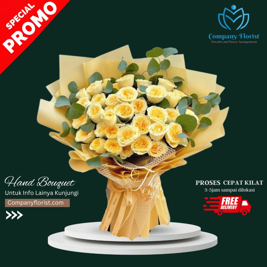 Buket Bunga Anniversary Gold Series